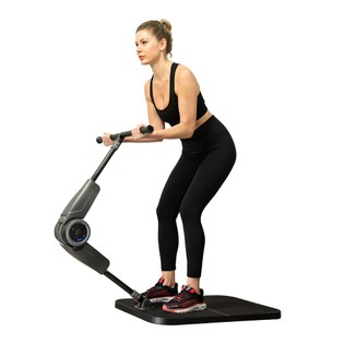 HALYTUS Hookee Plus All-in-one Smart Fitness Machine, Home Gym, Bi-directional Resistance, App Workout Guide, 5-100lbs Resistance, 20 Adjustable Levels, 600mins Run Time, Gray