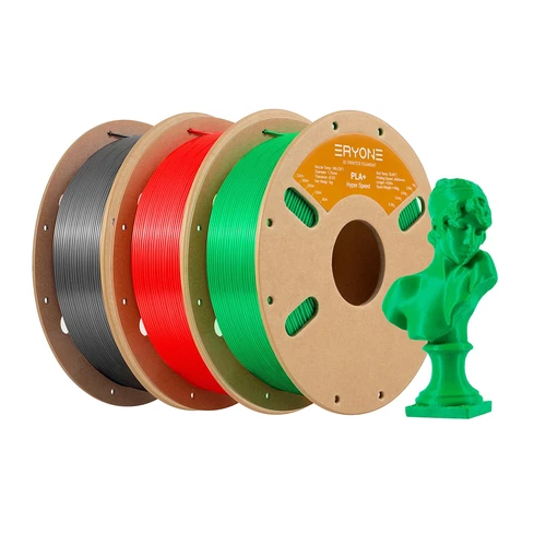 3kg ERYONE High Speed PLA+ 3D Printing Filament (Red+Green+Grey) (Geekbuying Europe)