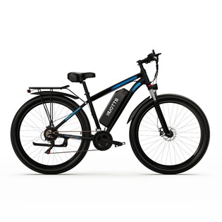 DUOTTS C29 Electric Bike 750W 29*2.1 inch Wheel 48V 15Ah Battery 50km Range 50km/h Max Speed Shimano 21 Speed Gear Electric Mountain Bike with Rear Rack IP54 Waterproof Smart APP - Black