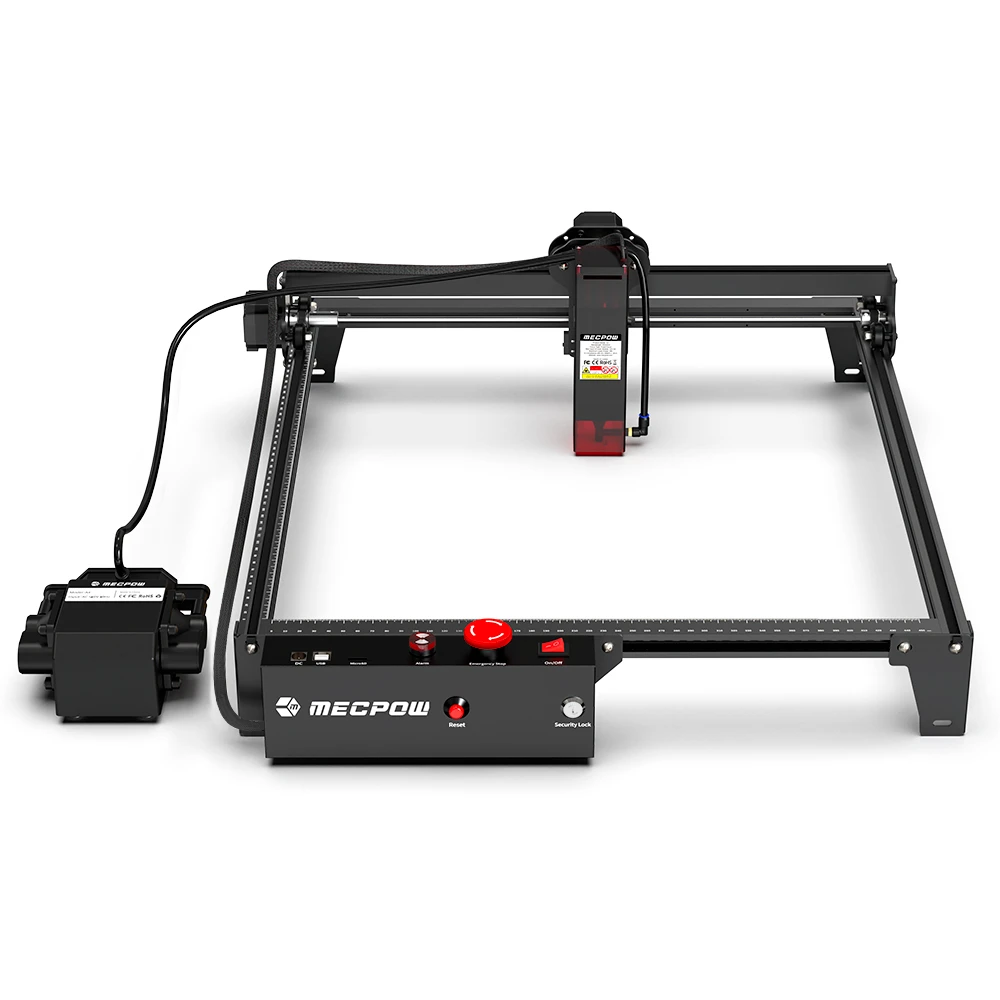 Image of Graveur Laser Mecpow X3 Pro 10W avec Kit d&#39assistance pneumatique boîtier FC3 lit Laser Kit d&#39extension EX3