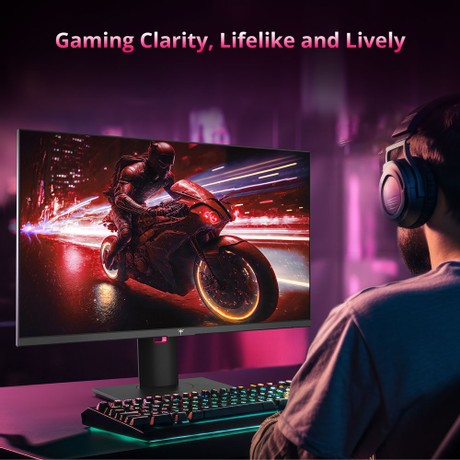 KTC H27P22S 27-inch Gaming Monitor, 3840x2160 UHD AUO 7.0 FAST IPS Panel, HDR400, 160Hz Refresh Rate, 1ms Response Time, 132%sRGB, Compatible with FreeSync and G-SYNC, Low-blue Light, 2*HDMI2.1 2*DP1.4 1*USB2.0, Adjustable Stand & Support VESA Mount