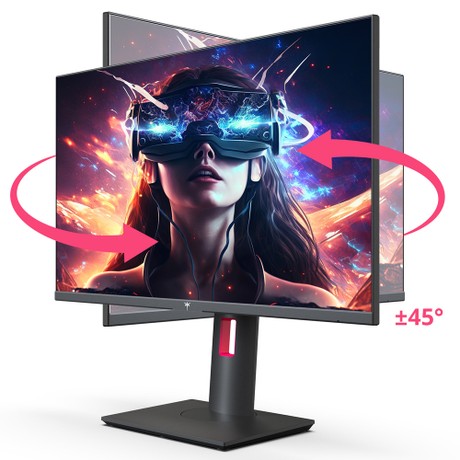 KTC H27P22S 27-inch Gaming Monitor, 3840x2160 UHD AUO 7.0 FAST IPS Panel, HDR400, 160Hz Refresh Rate, 1ms Response Time, 132%sRGB, Compatible with FreeSync and G-SYNC, Low-blue Light, 2*HDMI2.1 2*DP1.4 1*USB2.0, Adjustable Stand & Support VESA Mount