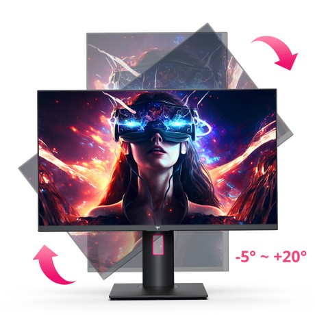 KTC H27P22S 27-inch Gaming Monitor, 3840x2160 UHD AUO 7.0 FAST IPS Panel, HDR400, 160Hz Refresh Rate, 1ms Response Time, 132%sRGB, Compatible with FreeSync and G-SYNC, Low-blue Light, 2*HDMI2.1 2*DP1.4 1*USB2.0, Adjustable Stand & Support VESA Mount