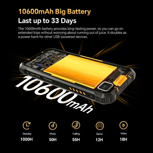 OUKITEL WP23 Pro 8GB RAM 128GB ROM Rugged Smartphone