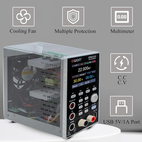 OWON SPM3103 DC-Netzteil mit Multimeter AU-Stecker