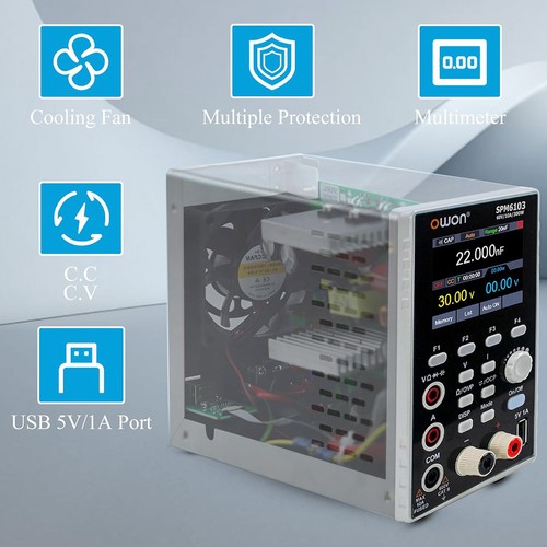 OWON SPM6103 DC-Netzteil mit Multimeter AU-Stecker