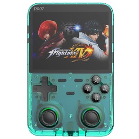 D007 Plus Handheld Game Console 64GB Transparent Blue