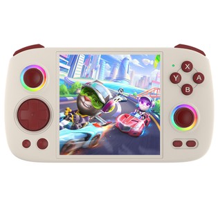 ANBERNIC RG Cube Game Console, 8GB LPDDR4X RAM 128GB UFS2.2 Storage, Android 13, 3.95-inch IPS Touchscreen 720*720, 5G WiFi Bluetooth 5.0, Moonlight Streaming, 7 Hours of Playtime, RGB Light - Grey