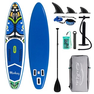 FunWater SUPFR02E Stand Up Paddle Board 350*84*15cm Accessories include Fin, Leash, Waterproof Phone Bag, Hand Pump, Backpack