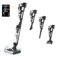 JIMMY PW11 Pro 4-in-1 Cordless Vacuum & Washer, 460W Strong Power, Double Cleaning, Hot Air Fast Dry, LED Screen, 180° Lay Flat Design, Dual Roller Brushes, For Hard Floors, Pet Hair, Silver-black Color