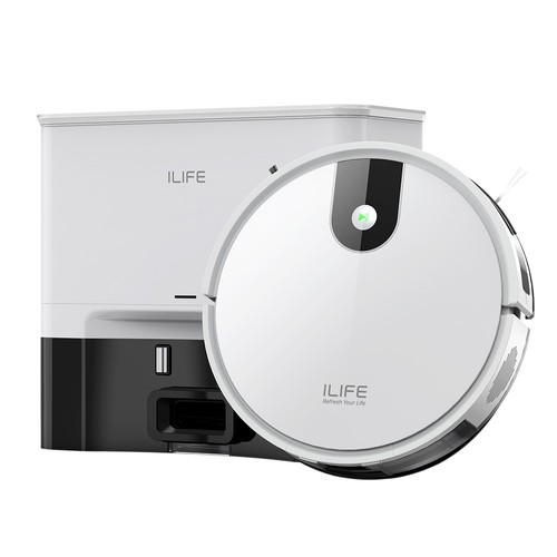 ILIFE G9 Pro Robotdammsugare med Station Vit