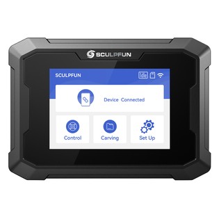 SCULPFUN TS1 3.5-inch Touch Screen, 480x320P, WiFi Connection, with SD Card/ Type-C/ USB/ Power Input Ports, Support English/ German/ French/ Italian/ Spanish/ Polish Languages, for All SCULPFUN, ATOMSTACK S20 PRO/ A5 PRO+/ X70 MAX, IKIER K1 Ultra