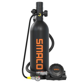 SMACO S400 Pro 1L Scuba Tank Black