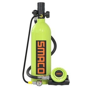 SMACO S400 Pro 1L Scuba Tank Green