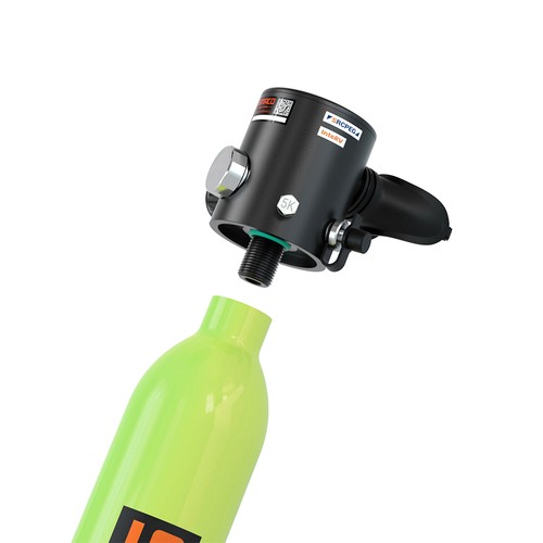 SMACO S500 0,7L Mini Scuba Diving Tank - Grön