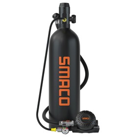 SMACO S700 Plus 2L Scuba Tank Black