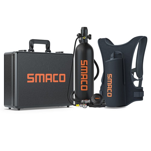 SMACO S700 Plus 2L Tauchflasche - Schwarz