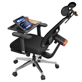 NEWTRAL MagicH-BPro Ergonomic Chair with Detachable Workstation Desktop Auto-Following Backrest Headrest Adaptive Lower Back Support Adjustable Armrest 4 Positions to Lock