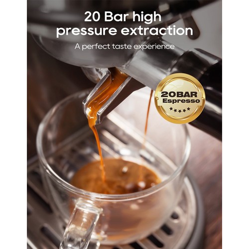 HiBREW H10B 20Bar Espresso kaffemaskin Silver