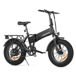 Touroll S1 Electric Mountain Bike with 20"×4.0" Fat Tire 60Nm Torque 25km/h