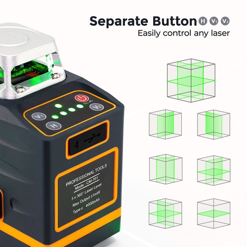 CIGMAN CM-701 3x360 Laser Level