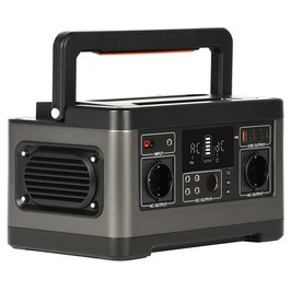 Flashfish Centrale électrique portable P63, générateur solaire à batterie lithium 520 Wh/140 400 mAh, sortie CA 500 W, 5 sorties CC, 4 sorties USB