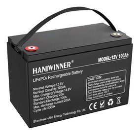 HANIWINNER HD009-10 12,8 V 100 Ah LiFePO4 Lithium-Akkupack