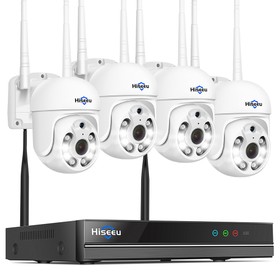 Hiseeu 10 csatornás NVR 5MP biztonsági kamerarendszer
