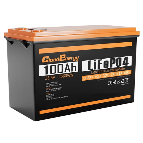 Cloudenergy 24V 100Ah LiFePO4 Battery Pack, 2560Wh Energy, (Geekbuying Europe)