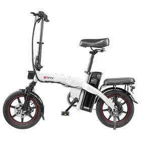 DYU A5 Electric Bicycle 350W Motor Max Speed 25km/h 48V 7.5AH 60km Max Range – White