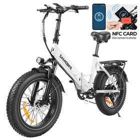 SAMEBIKE LOTDM200-II Folding Electric Bike White