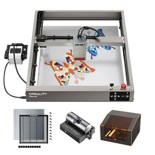 Creality Falcon2 40W Laser Engraver Cutter + Rotary Roller + H44 Laser Bed + FC1 Laser Engraver Enclosure