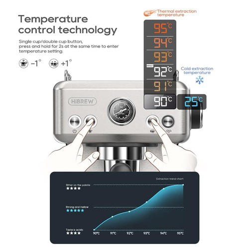 HiBREW H10A Semi-Automatic Espresso Machine