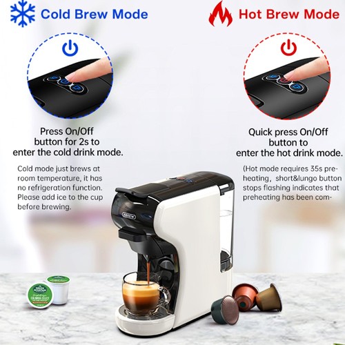 HiBREW H1A 1450W Espresso Machine Black
