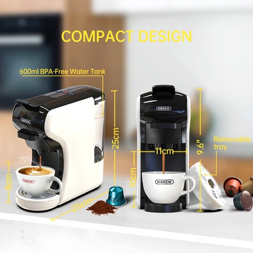 HiBREW H1A 1450W Espresso Machine Black