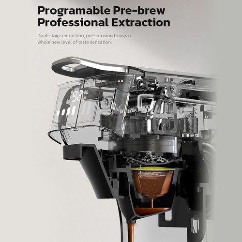 HiBREW H1B 6-in-1 Coffee Machine Beige