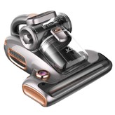 JIGOO T600 Milbensauger Staubsauger für Bettmatratzen Grau EU Doppelbecher-Design 9999 % Staubmilbenentfernung mit Aroma-Diffusor-System