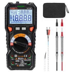 KAIWEETS HT118E Digitales AC/DC-Multimeter Schwarz