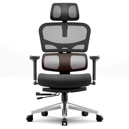 NEWTRAL NT002 Ergonomikus Irodai Szék Állítható Lábtartóval & Fejtámlával