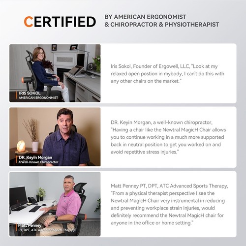 NEWTRAL MagicH-BPro Ergonomic Chair with Footrest