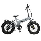 PVY Z20 Plus Faltbares E-Bike, 20 x 4,0 Zoll dicke Reifen, 1000-W-Motor, 50 km/h Geschwindigkeit, 16,5-Ah-Akku, 80–120 km Reichweite, 150 kg Tragkraft – Grau