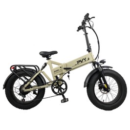 PVY Z20 Plus Faltbares E-Bike, 20 x 4,0 Zoll dicke Reifen, 1000-W-Motor, 50 km/h Geschwindigkeit, 16,5-Ah-Akku, 50–80 km Reichweite, 150 kg Tragkraft – Khaki