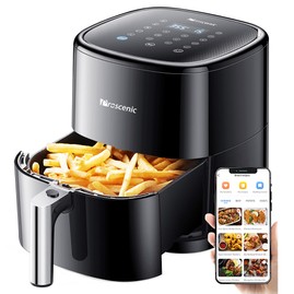 Proscenic T22 Friteuse à air électrique intelligente Sans huile Poêle antiadhésive Capacité 5 L 1500 W Noir