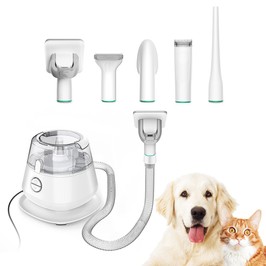 YISORA P20S Tondeuse pour chien, avec aspirateur pour poils d'animaux et 5 outils d'entretien éprouvés