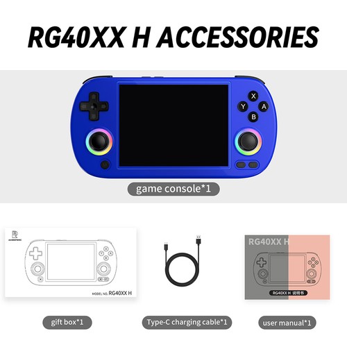 ANBERNIC RG40XX H Spielekonsole 64GB 128GB Blau