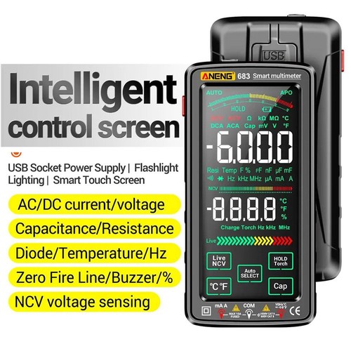 ANENG 620A Multimètre Numérique, Avertissement, Détection Automatique