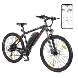 Eleglide M2 Vélo électrique tout-terrain ​​27.5 pouces moteur 250W batterie 36V 15Ah (125km d'autonomie) Shimano 24 vitesses freins à disque hydrauliques contrôle via application - Noir