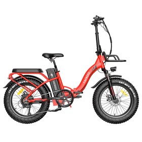 FAFREES F20 Max Electric Bike 20 Inch Folding Frame E-bike Red