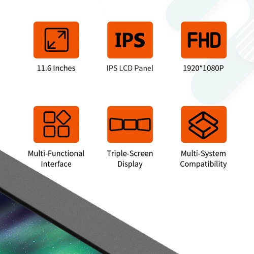 GTMEDIA MATE X Portable Dual-Screen Monitor