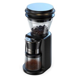 HiBREW G3 Moulin à café électrique, échelle à 34 vitesses, récipient à grains de 210 g, réservoir à poudre de 100 g, meule conique de 48 mm, fonction antistatique, mode manuel/automatique